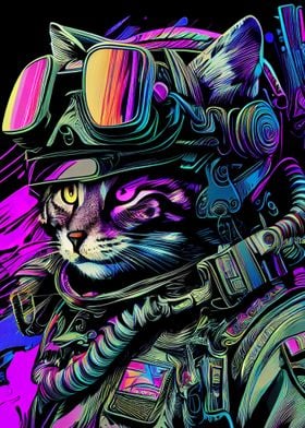 Chat Synthwave