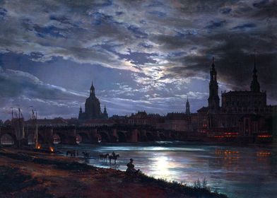 Dresden by Moonlight