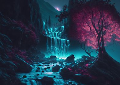 Mysterious waterfall