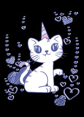 Party cat kitten birthday