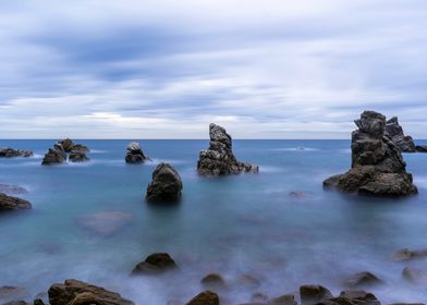 Seashore rocks formations