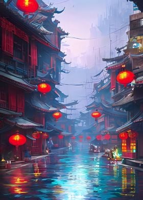 Chinese City Paintings