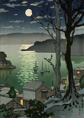 Ukiyo e Maizuru Harbor