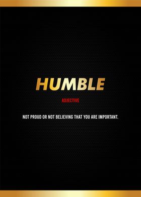 funny humble definition