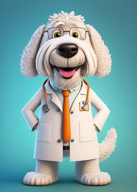 A Dog As A Veterinarian