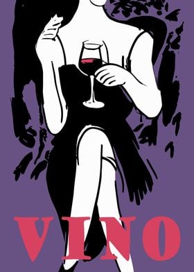 Retro WINE Poster