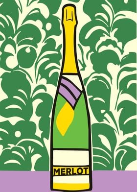 Merlot Champagne Poster