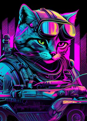 Chat Synthwave