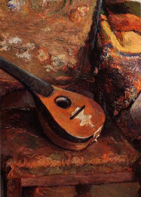 mandolin on a chair 1880