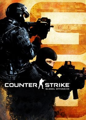 Adesivo de parede Counter-Strike GO - 2.00x1.00