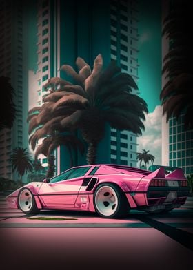 Miami Vice Futurist Car