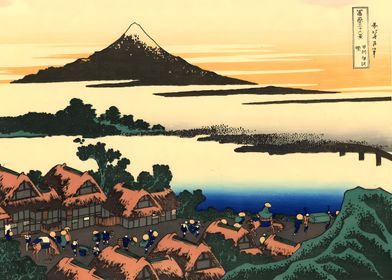 Ukiyo e Isawa Mount Fuji