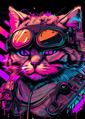 Chat Synthwave