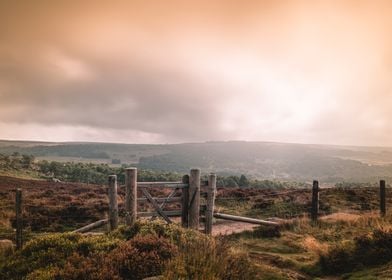 Pink Peak District Skies