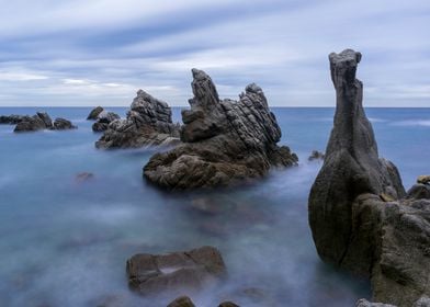 Seashore rocks formations