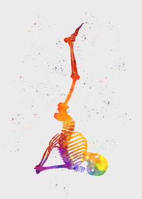 Funny skeletons Yoga