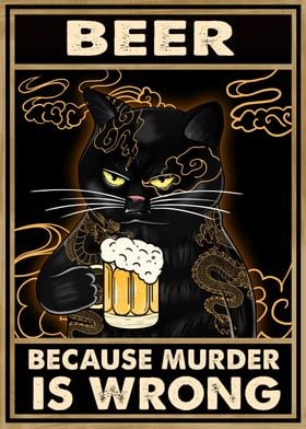 Beer is wrong cat