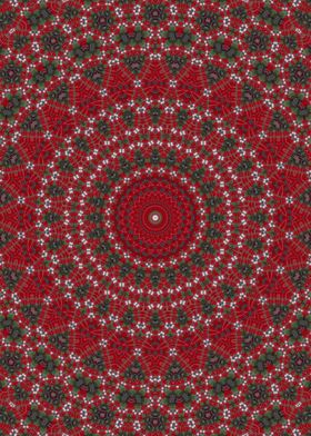 Red ethnic Kaleidoscope 1