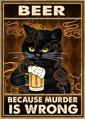 Beer is wrong cat