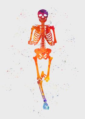 Funny skeletons Yoga