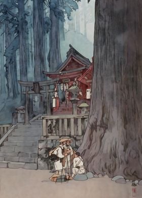 Ukiyo e A Misty Day