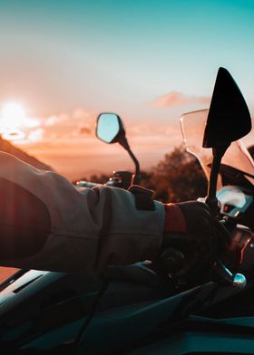 Sunset Biker