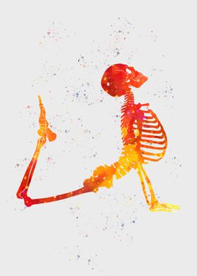 Funny skeletons Yoga