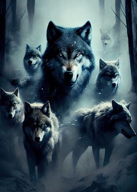 Wolf Pack Posters Online - Shop Unique Metal Prints, Pictures, Paintings