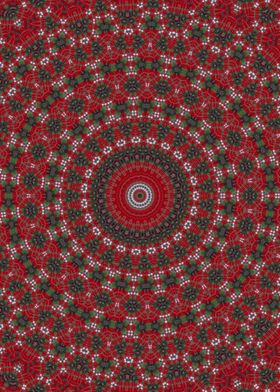 Red ethnic Kaleidoscope 6