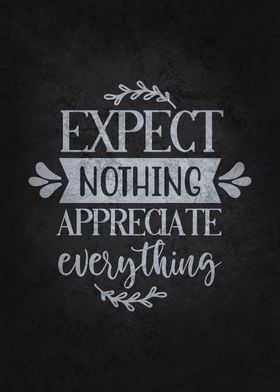 Expect Nothing