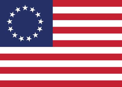 Betsy Ross flag of the US