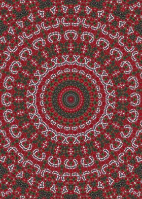 Red ethnic Kaleidoscope 2