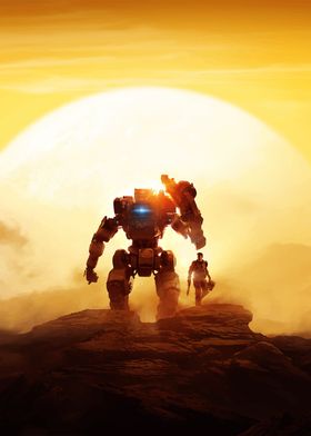 Titanfall 2 Monarch Fan Art Poster Titan Gamer Art 