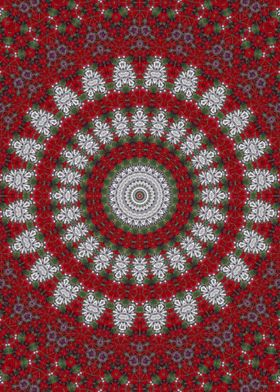 Red ethnic Kaleidoscope 10