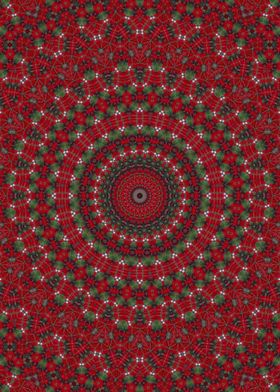 Red ethnic Kaleidoscope 9