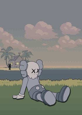 kaws enjoy the sunset