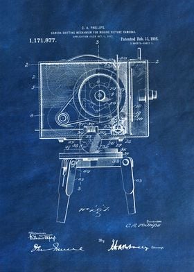 Vintage Camera Blueprint