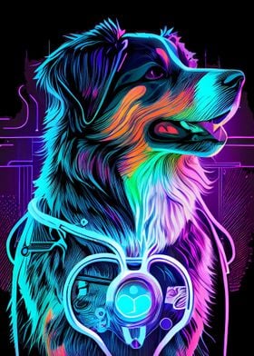 Chien Synthwave