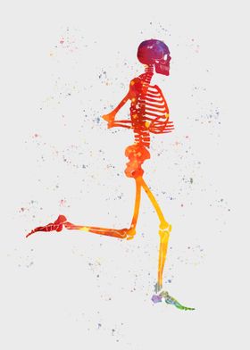 Funny skeletons Yoga