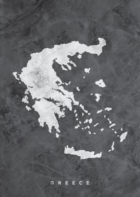 Greece Marble Map