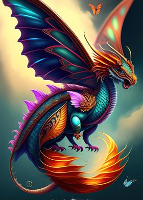 Dragon  fire fly Mystical 