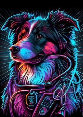 Chien Synthwave