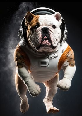 dogs astronaut flies