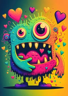 Monster Love Frenzy Art