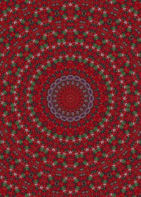 Red ethnic Kaleidoscope 5