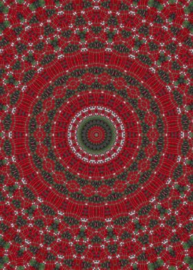 Red ethnic Kaleidoscope 7