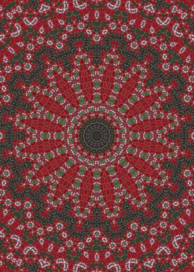 Red ethnic Kaleidoscope 4