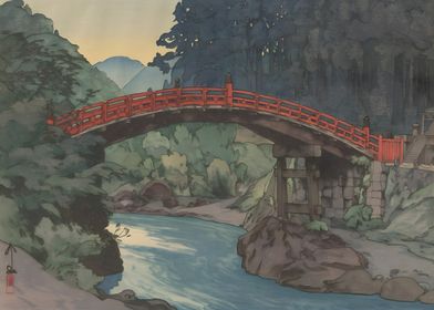 Ukiyo e Sacred Bridge