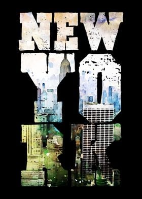 NEW YORK WATERCOLOR FONT