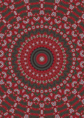 Red ethnic Kaleidoscope 3